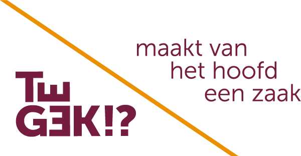 Logo Te Gek, maakt van het hoofd een zaak