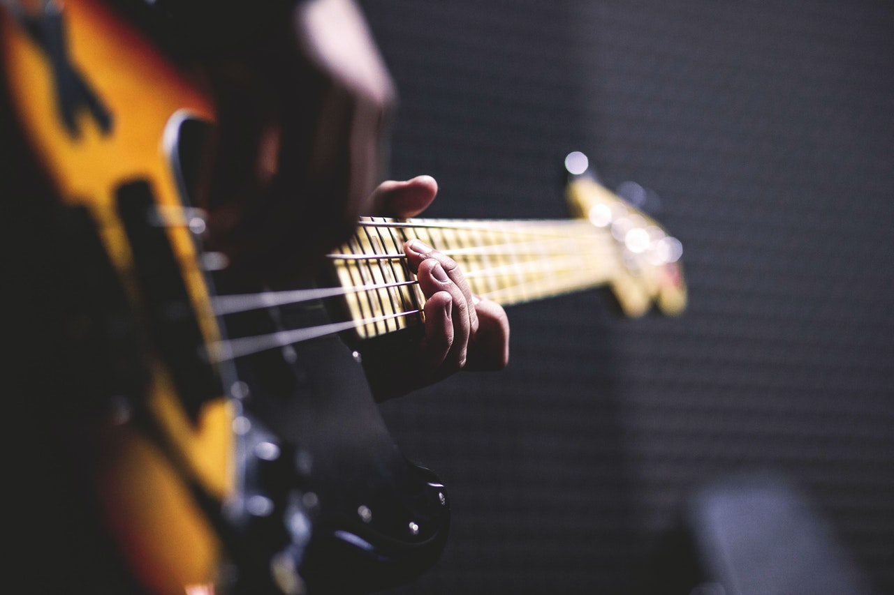 Close-up gitaar